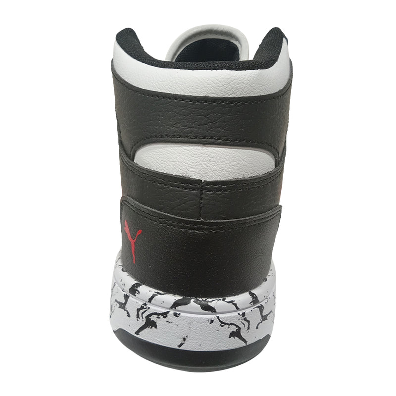 Big Kid's Puma Rebound Layup RCL Marble JR Black-Red-White (405207 02)
