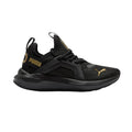 Big Kid's Puma Softride Enzo 5 Shine Jr Puma Black-Gold (312261 01)