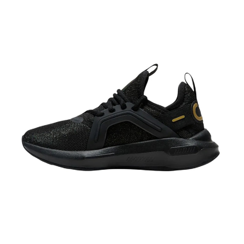 Big Kid's Puma Softride Enzo 5 Shine Jr Puma Black-Gold (312261 01)