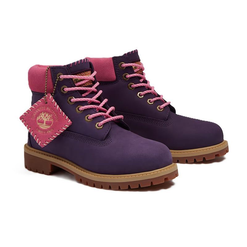 Big Kid's Timberland Premium 6 In Boot Dk Purple Nubuck (TB0A6BET AFP)