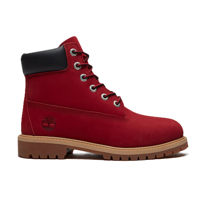 Big Kid's Timberland Premium 6 In Boot Medium Red Nubuck (TB0A6BET AET)