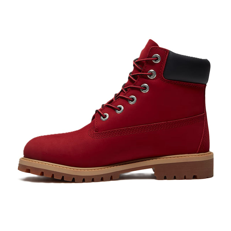 Big Kid's Timberland Premium 6 In Boot Medium Red Nubuck (TB0A6BET AET)