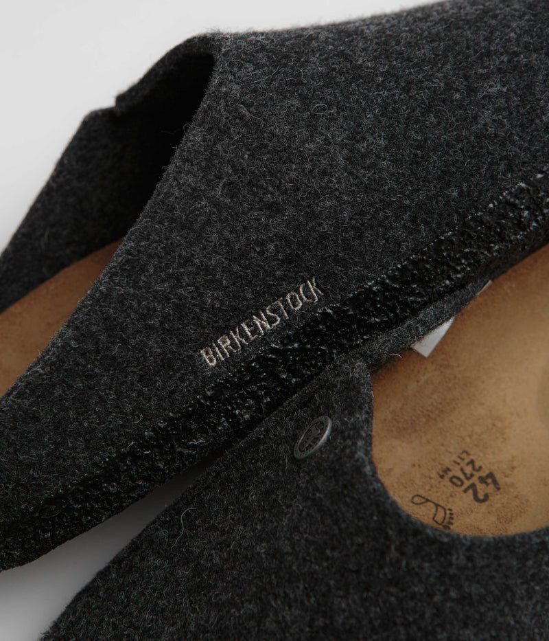 Birkenstock Zermatt Felt Slippers in Anthracite