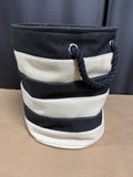 Black and Khaki Soft Sided Storage Basket/Tote