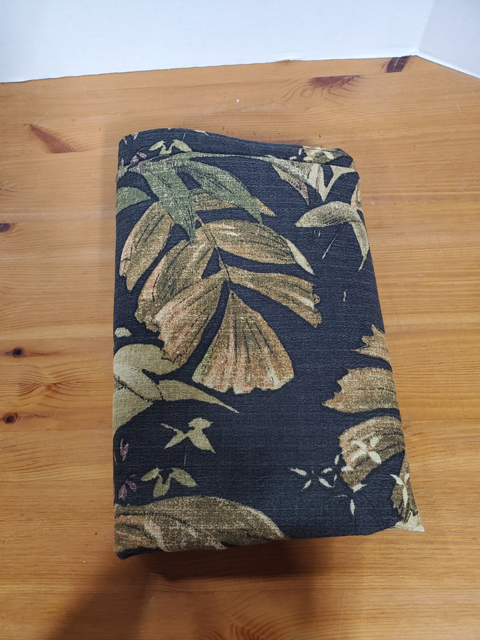 Black Floral Tablecloth