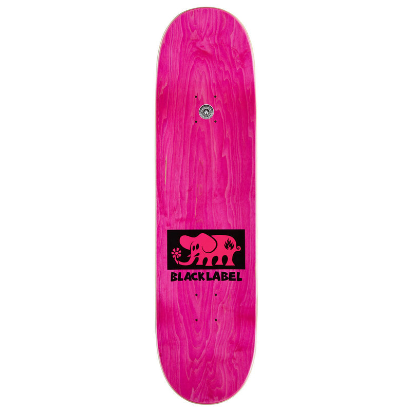 Black Label Elephant Block Skateboard Deck - Pink - 8.50"