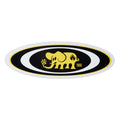 Black Label Oval Elephant Sticker - Assorted