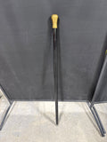 Black Walking Cane With Brass Top