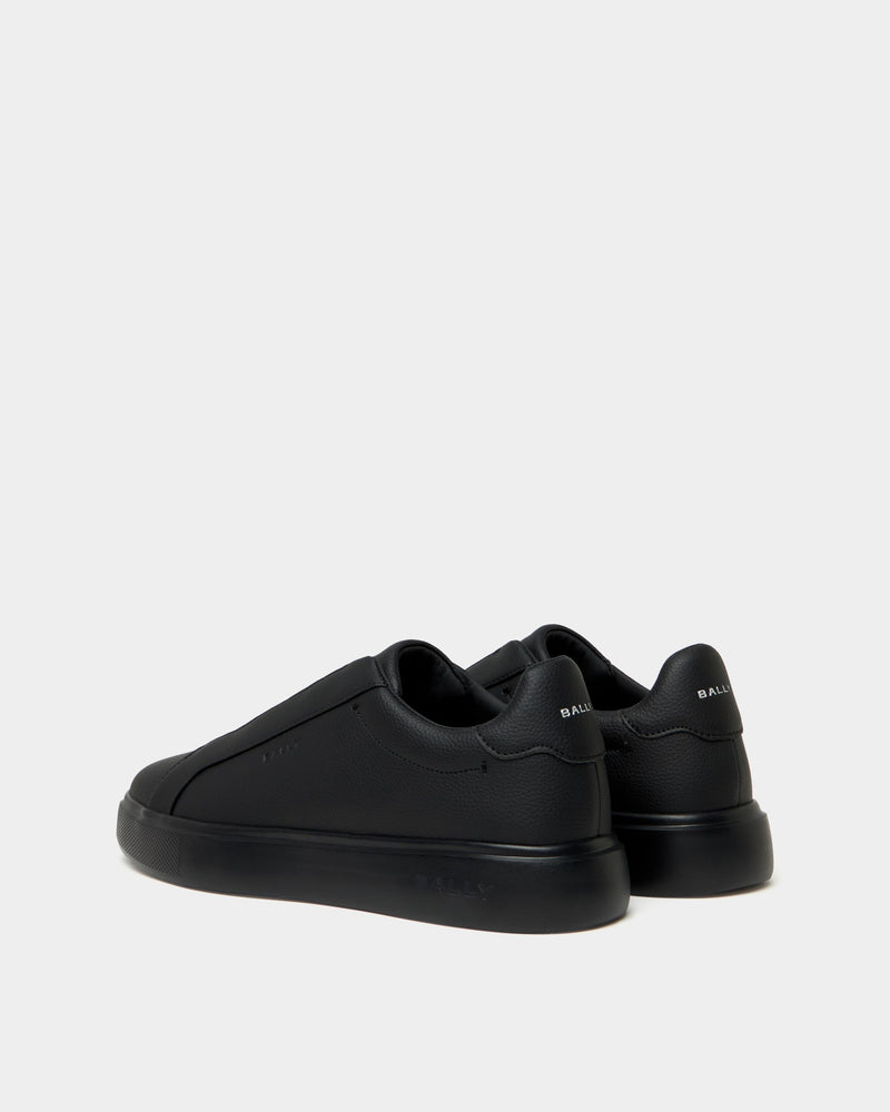 Blayze Sneaker In Black Grained Leather