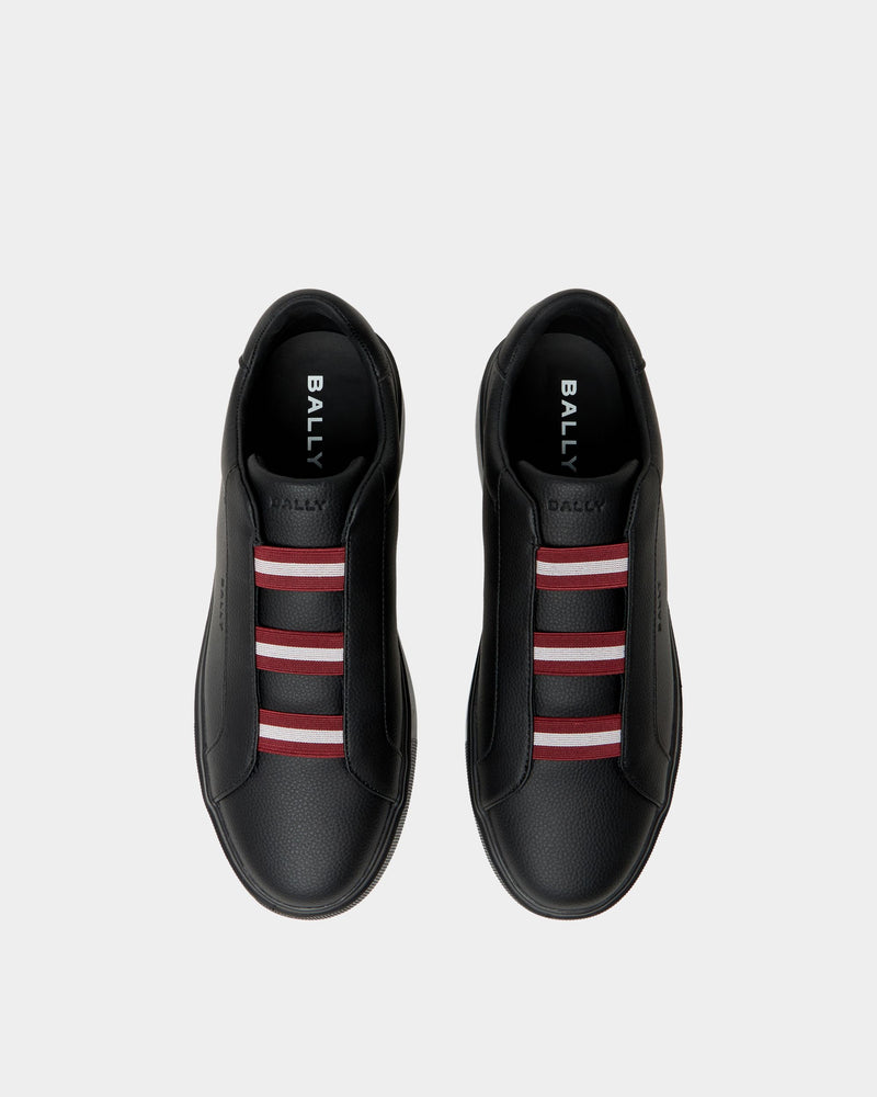 Blayze Sneaker In Black Grained Leather
