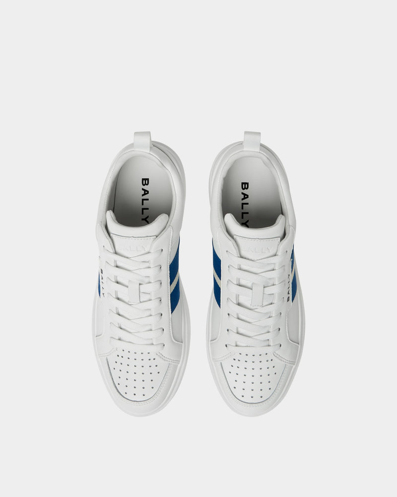 Blayze Sneaker In White and Blue Leather
