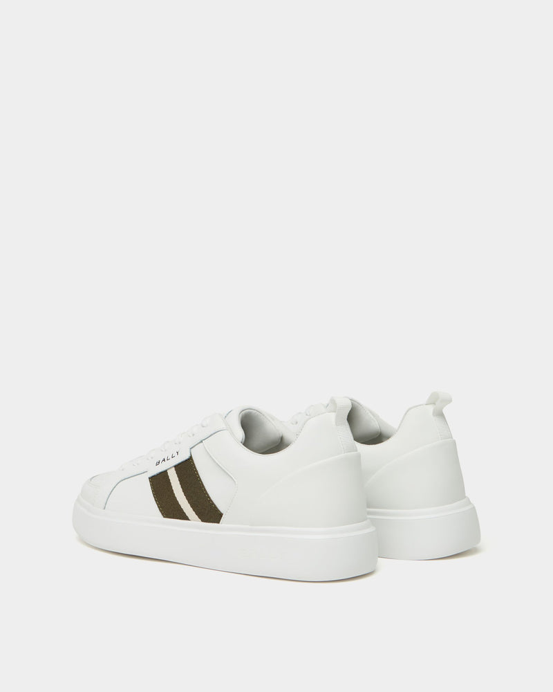 Blayze Sneaker In White and Green Leather