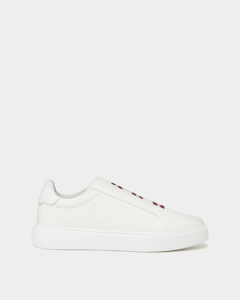 Blayze Sneaker In White Grained Leather