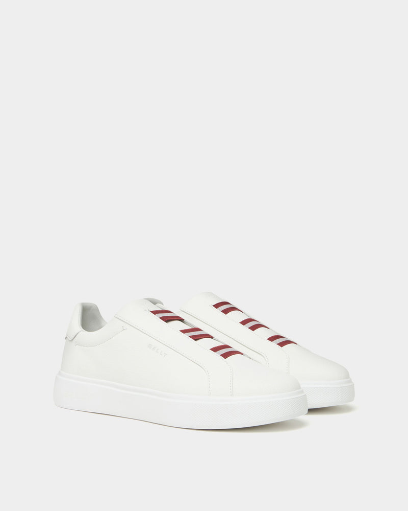 Blayze Sneaker In White Grained Leather