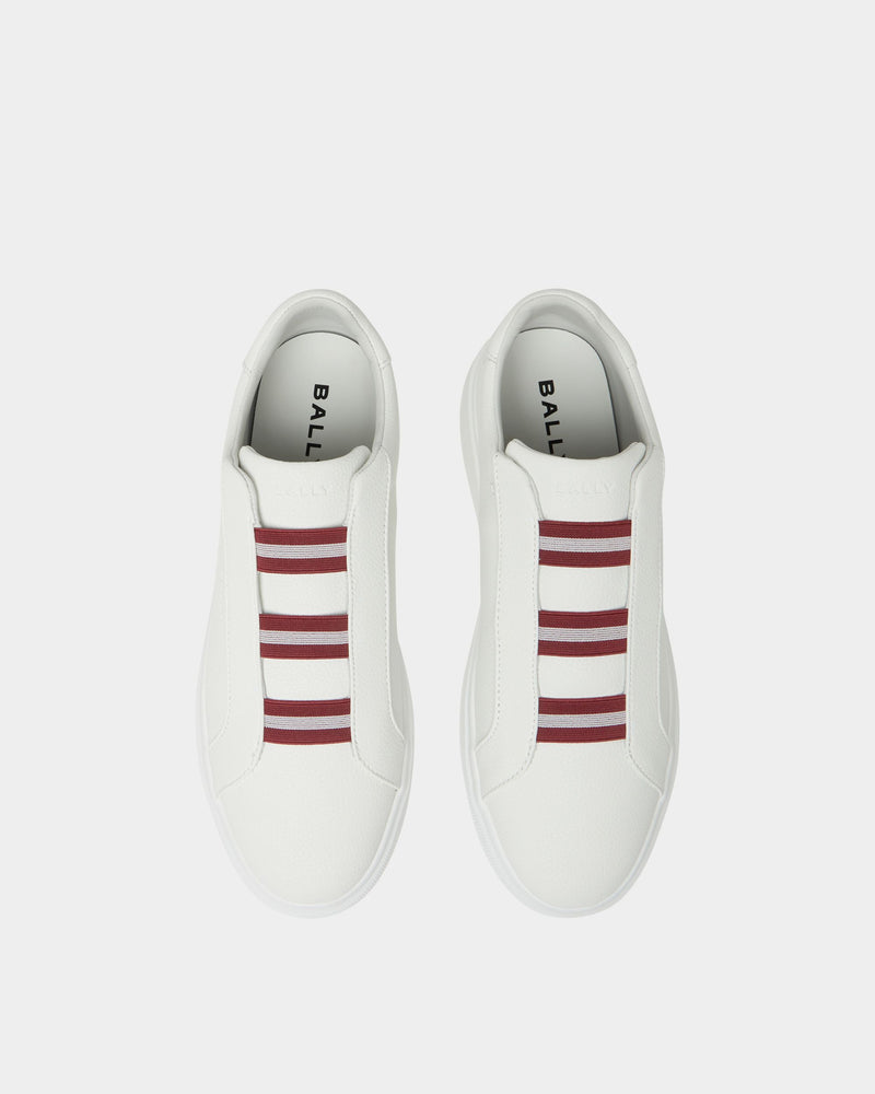 Blayze Sneaker In White Grained Leather