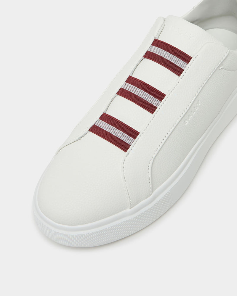 Blayze Sneaker In White Grained Leather