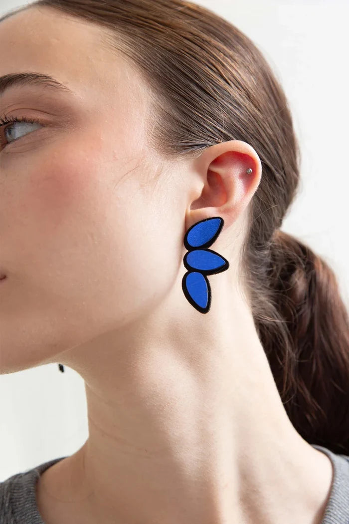 Blue Raindrop Earrings Small