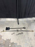 Brass And Wrought Fireplace Tools - Pair