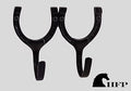Brass Double Horseshoe Hook