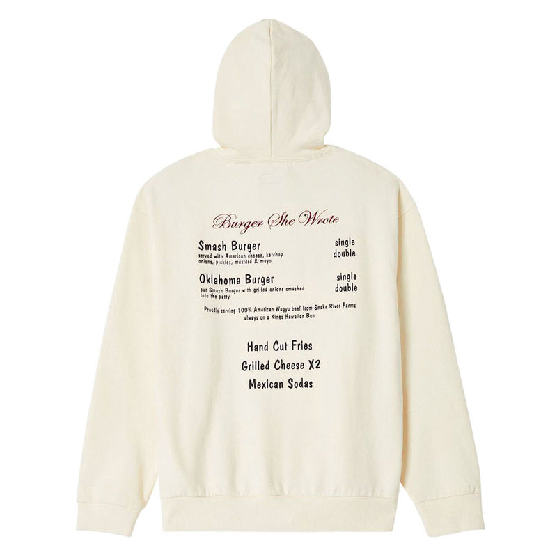 Brixton Burger She Wrote Hoodie - Natural