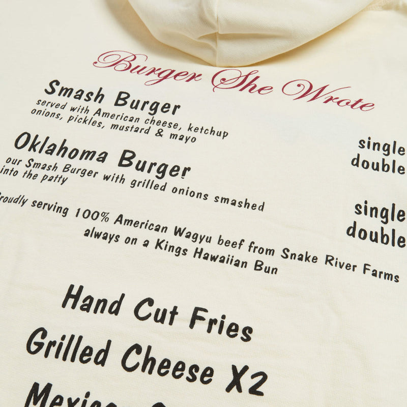 Brixton Burger She Wrote Hoodie - Natural