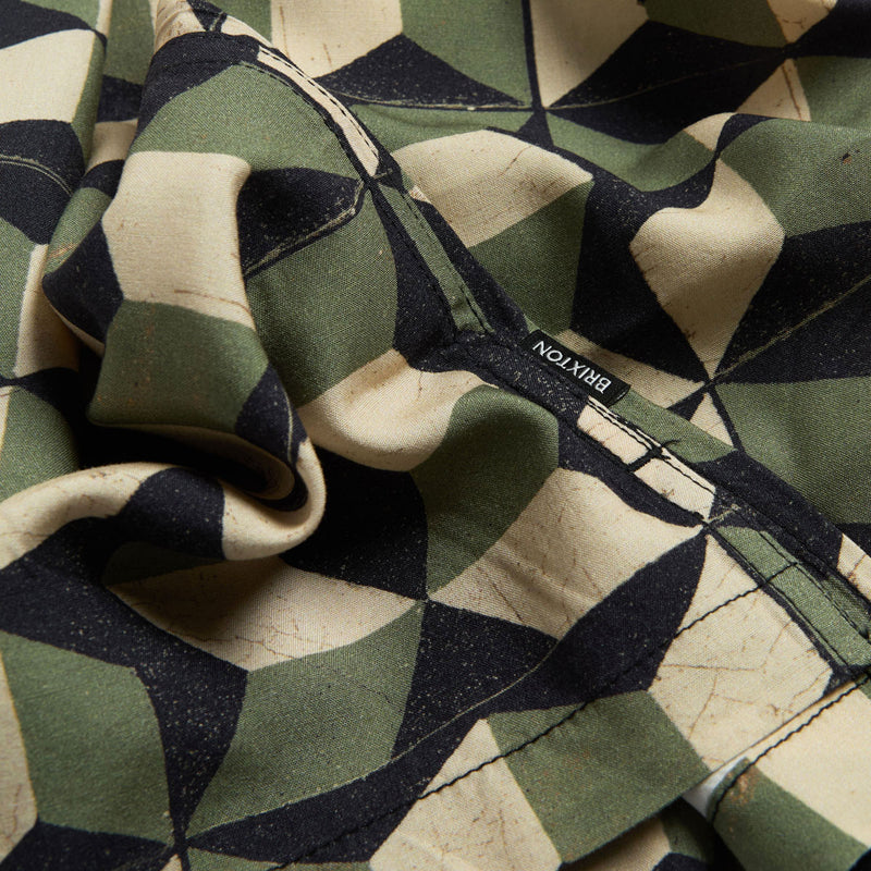 Brixton Burger She Wrote Shirt - Black/Green Tile