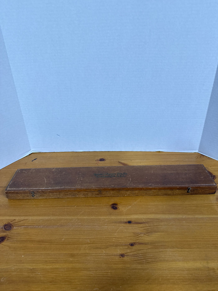 Brown & Sharpe No. 845 Machinist Trammel Set With Original Wooden Case