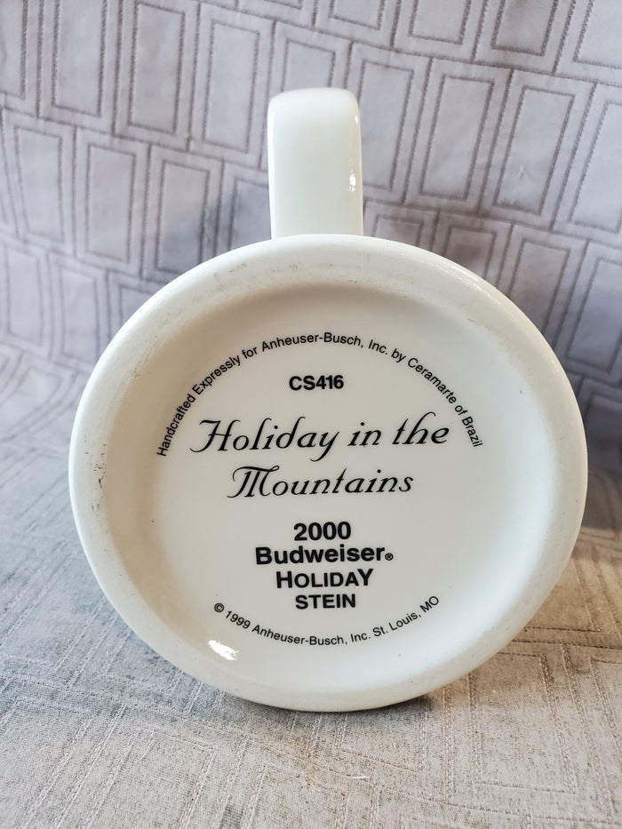 Budweiser 2000 "Holiday in the Mountains" Holiday Stein with Box