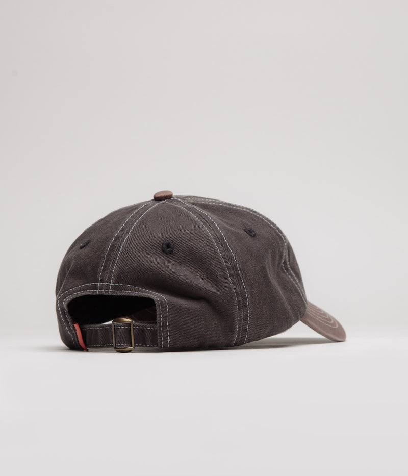 Butter Goods Art Cap in Charcoal and Redwood