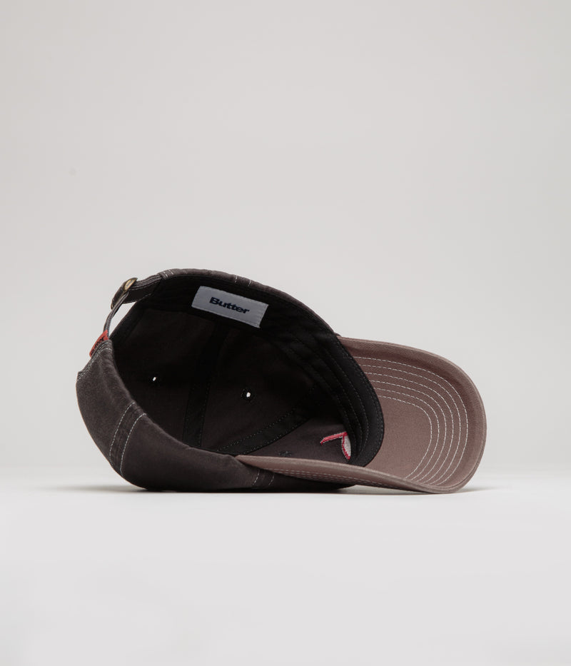 Butter Goods Art Cap in Charcoal and Redwood