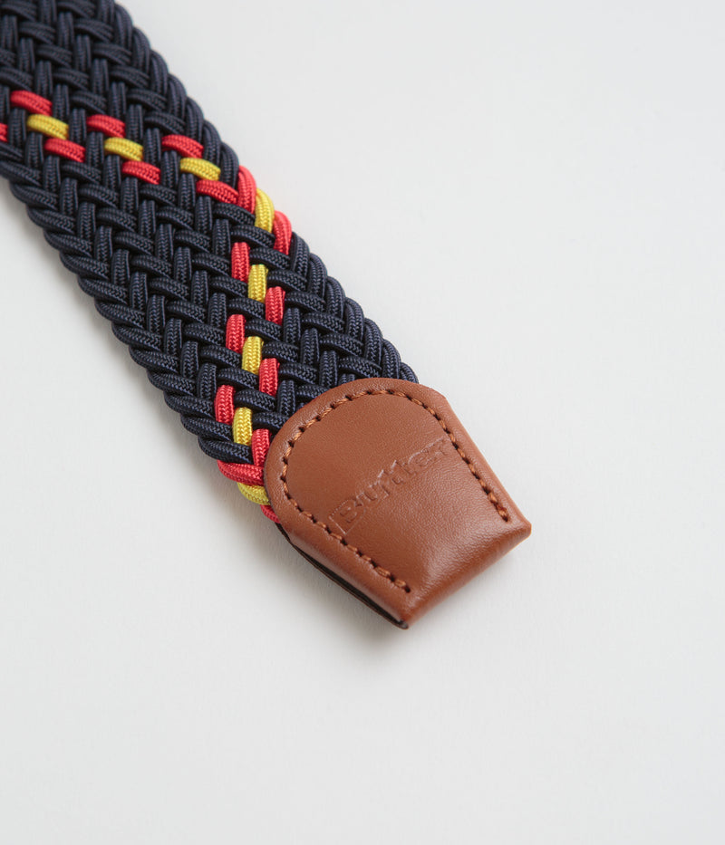Butter Goods Braided Belt in Navy