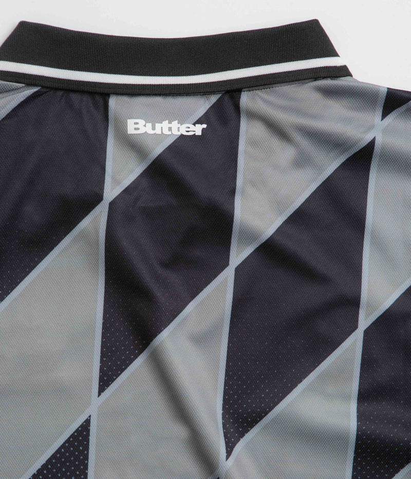 Butter Goods Football Jersey in Grey and Black