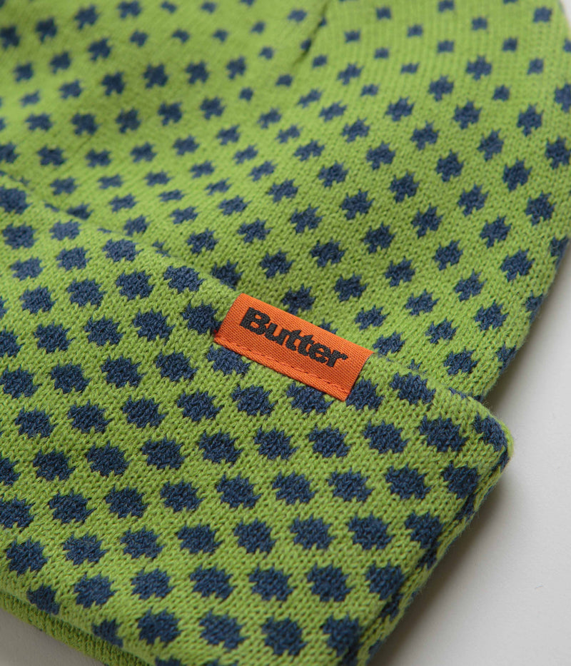 Butter Goods Halftone Cuff Beanie in Green
