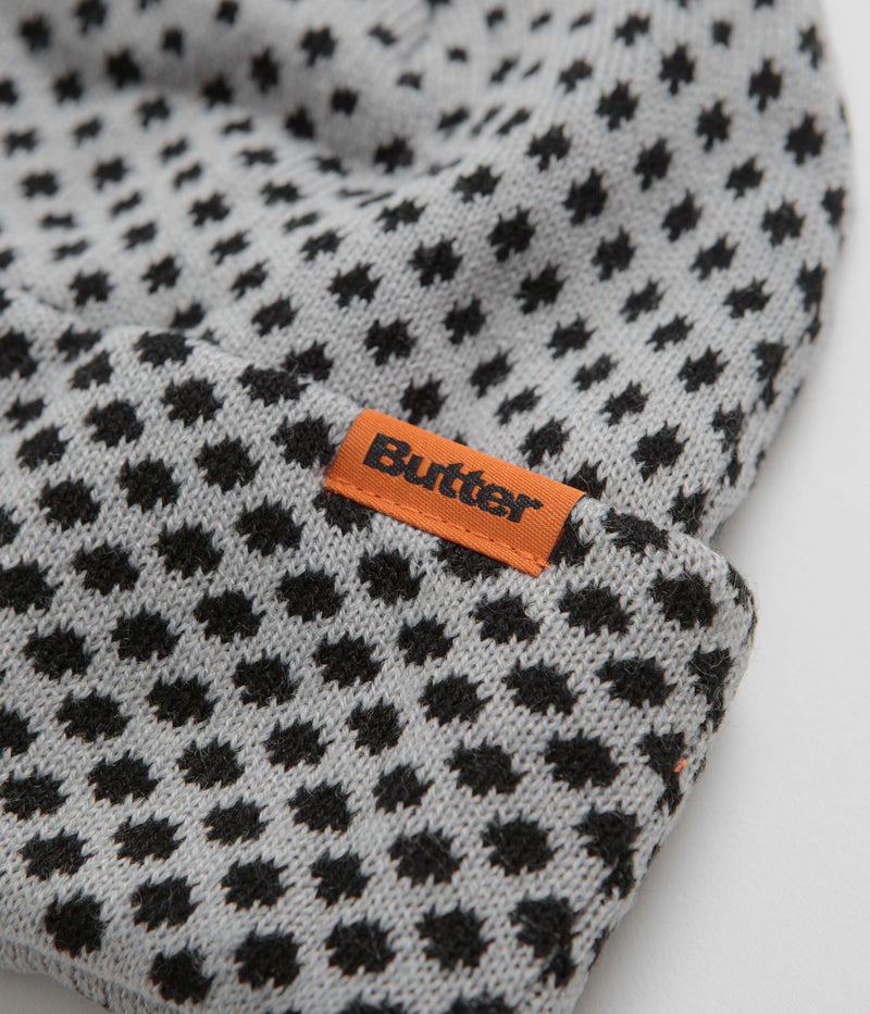 Butter Goods Halftone Cuff Beanie in Grey