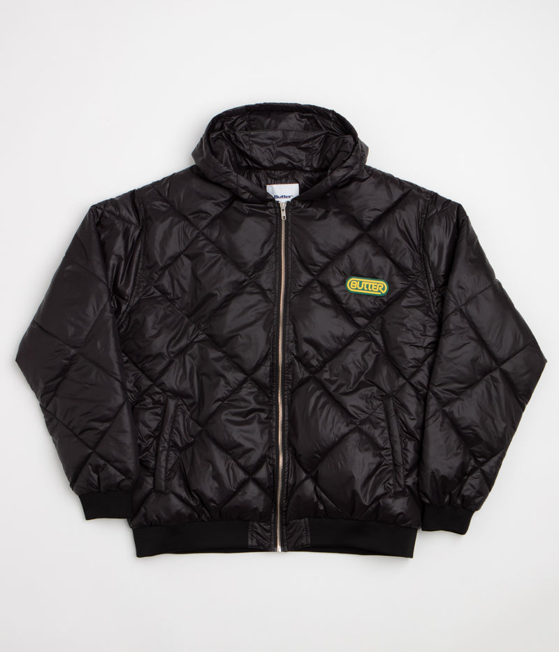 Butter Goods Hooded Work Jacket in Black