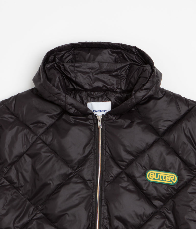 Butter Goods Hooded Work Jacket in Black