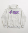 Butter Goods Ink Zip-Thru Hoodie in Ash