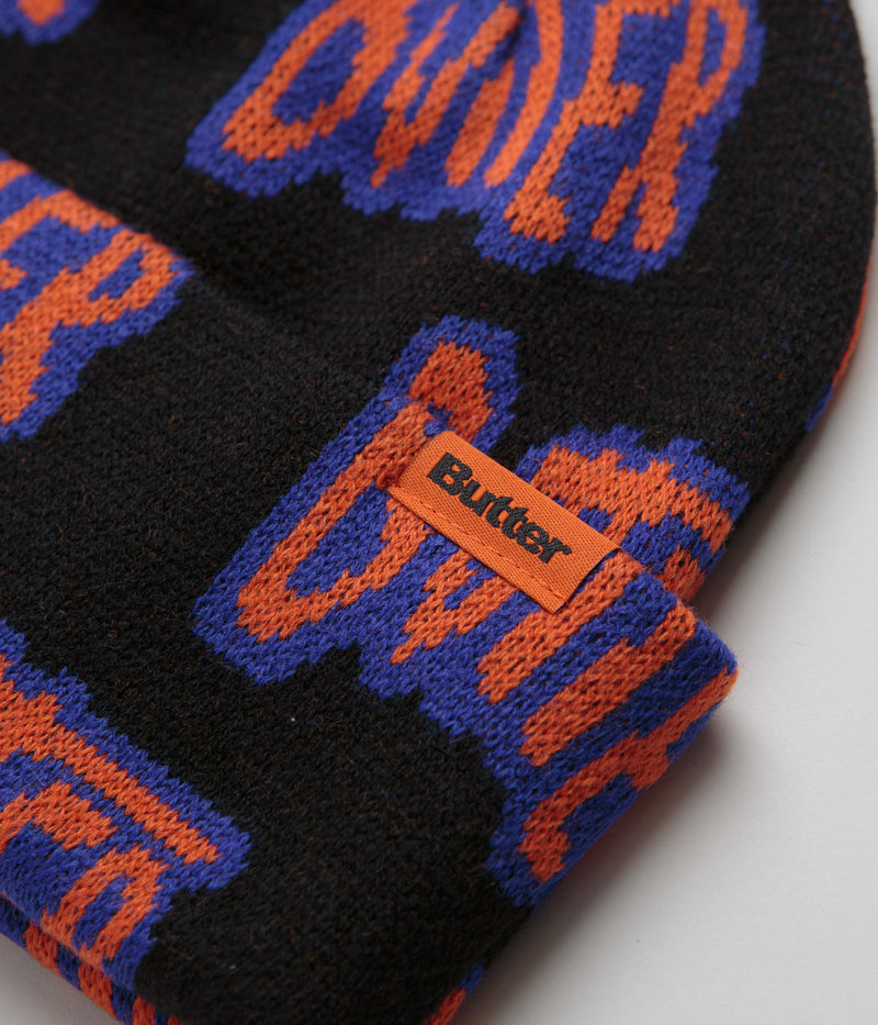 Butter Goods Sketch Cuff Beanie in Black