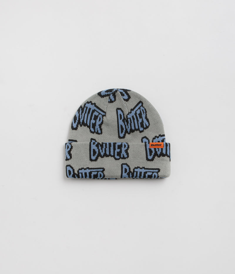 Butter Goods Sketch Cuff Beanie in Pewter