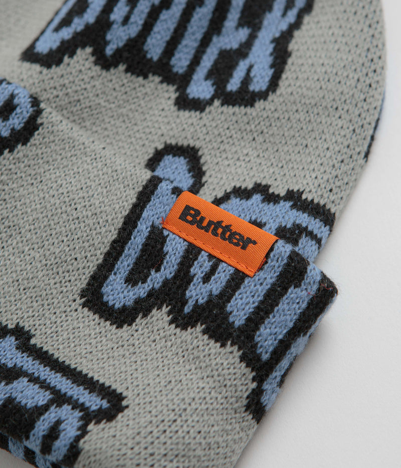 Butter Goods Sketch Cuff Beanie in Pewter