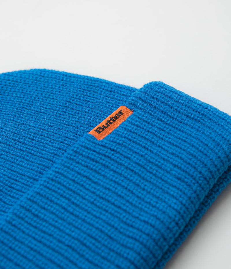 Butter Goods Tall Wharfie Beanie in Royal Blue