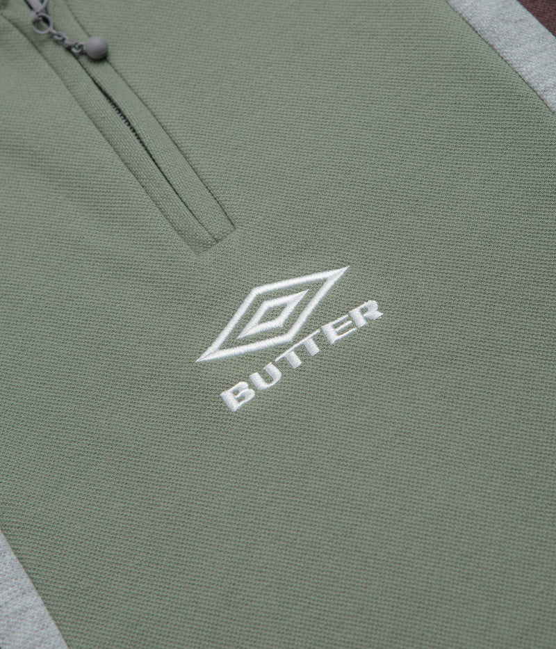 Butter Goods x Umbro Athletica Polo Shirt in Sage