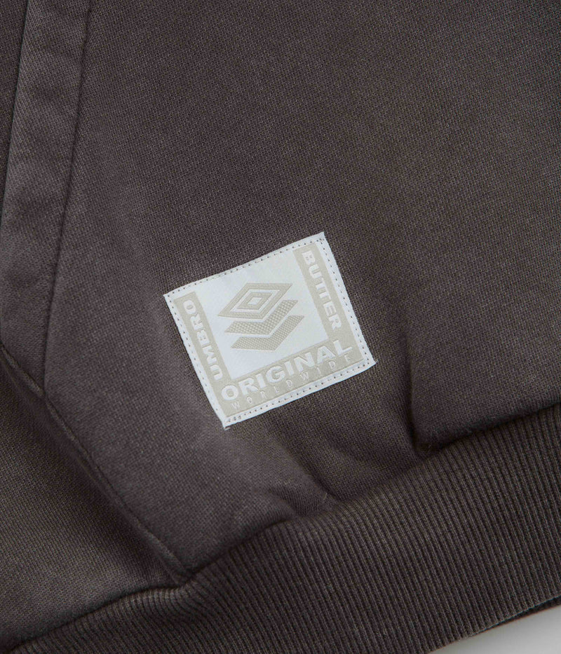 Butter Goods x Umbro Ball Hoodie in Washed Black