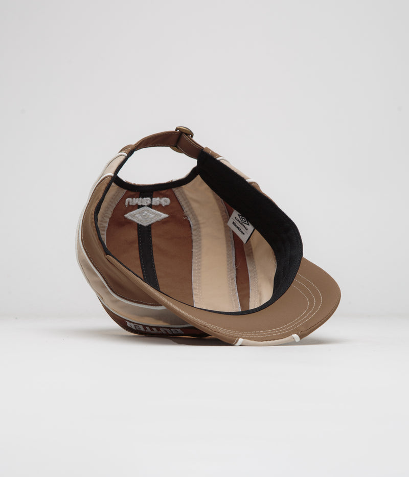 Butter Goods x Umbro Diamond Cap in Chocolate and Tan
