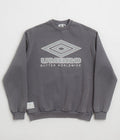 Butter Goods x Umbro Diamond Logo Crewneck Sweatshirt in Washed Slate