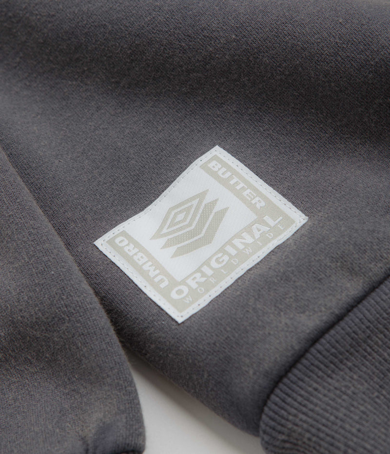 Butter Goods x Umbro Diamond Logo Crewneck Sweatshirt in Washed Slate