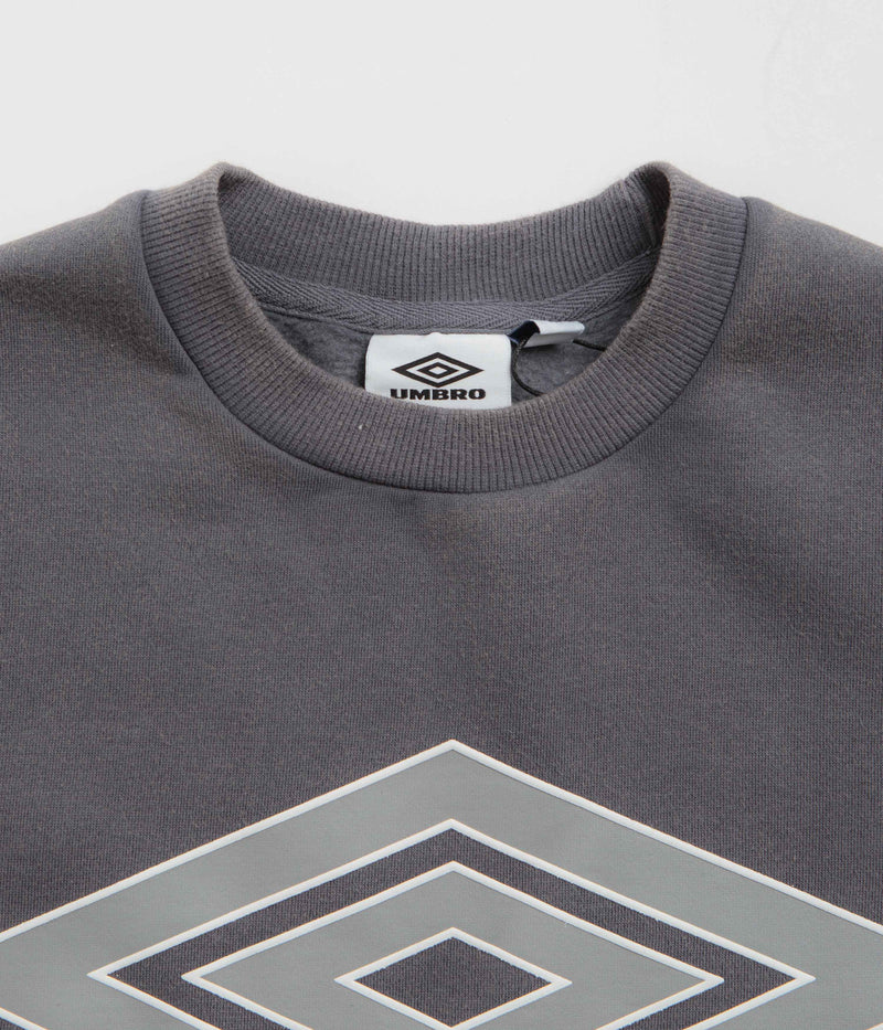 Butter Goods x Umbro Diamond Logo Crewneck Sweatshirt in Washed Slate
