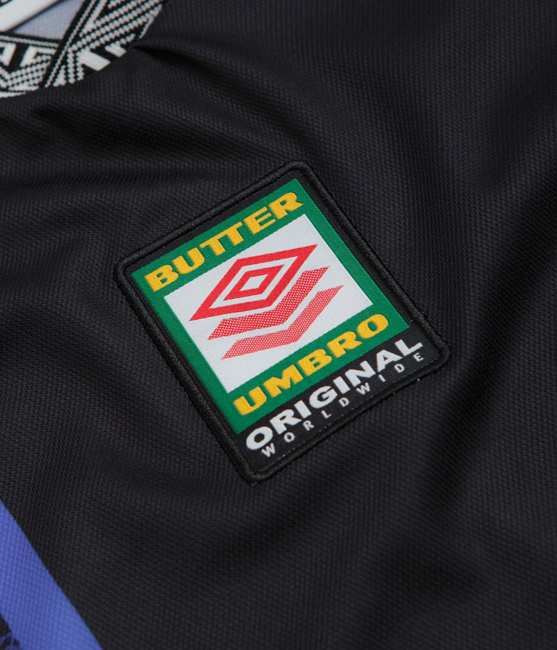 Butter Goods x Umbro Goalie Jersey in Black and Blue