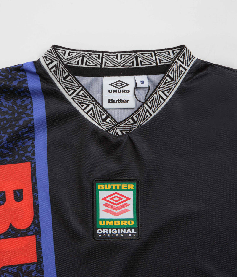 Butter Goods x Umbro Goalie Jersey in Black and Blue