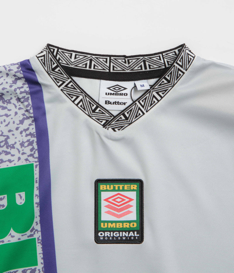 Butter Goods x Umbro Goalie Jersey in Cement and Dusk